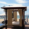 Terrassenvorhang, Verdunkelungsvorhang, wasserdicht, wärmeisoliert, für den Außenbereich, für Veranda, Pergola, Hof, Schiebetür, Laube (1 Paneele, 132 cm B x 274 cm L, Kaffee)