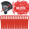 80 Pcs Grass Trimmer Replacement Blades, 83 mm Plastic Garden Mower Blades Cordless Lawn Mower Cutting Blades Lawn Strimmer Accessories Tool for Swift Ryobi VonHaus Grass Strimmer-Red