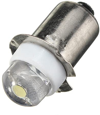1 x LED-Taschenlampe, DC 6 V, P13,5 s, für Camping, Fahrrad, Ersatzlampe, Notfall, Arbeitsleuchte
