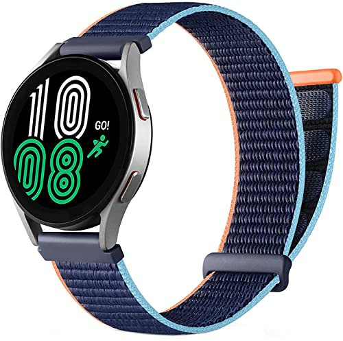 BRLYYO Bracelet pour Amazfit GTS 3 42mm 20mm /GTS 2 Mini/GTS 2/GTS 2e/GTS/GTR Bracelet en nylon pour Amazfit Amazfit Bip/Bip Lite/Bip S/Bip U Pro/Bip S/Galaxy Watch Active 2 Sport Band