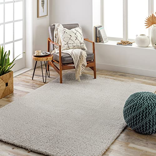 Livabliss Shaggy Rug - Modern Berber Rugs Living Room, Large 200x274 cm, Soft Shaggy Rugs for Bedroom - Neutral Boho Fluffy Rug, Easy Care Plush Thick Pile - Beige