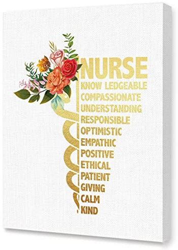 Doctor Knowledgeable inspirierende Wandkunst, Leinwand, Medizinwissenschaft, Motivation, gerahmt, fertig zum Aufhängen, für Medizin, Studenten, Klinik, Krankenhaus, Büro, Dekoration, 30.5x38.1 cm