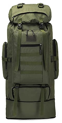 Groß Outdoor Rucksack 100L, Militär Taktischer Rucksack Herren, Wasserdicht Große Kapazität Wanderrucksäcke Army Rucksack Militär Backpack für Camping Travel Bushcraft Wandern Jagd Bergsteigen