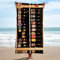 OAXACO Mikrofaser Strandtuch Bier Strandhandtuch groß 100x200, Bar Badetuch Strandlaken Handtuch Sandfreie Schnell Trocknende Leichtes Saunatuch, reisehandtuch, Sporthandtuch