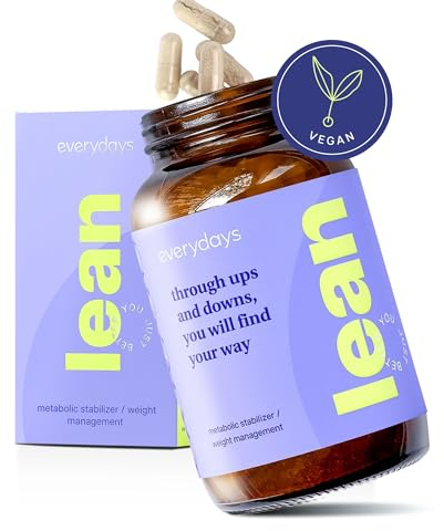 everydays – lean - Hochdosierter Stoffwechselkomplex mit Bittermelone, Berberitzen, Grüntee, Chili Cayenne, Jod & Chrom – vegan & in Deutschland hergestellt (120 Kapseln)