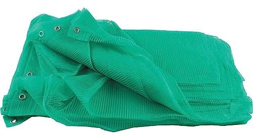 La zappa Rete di protezione per ponteggi in poliestere anti UV con bordo con asola (1,80 x 25 mt, Verde)