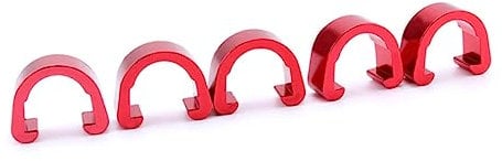 OHPHCALL 10pcs Holders for Road Brake C- Shift Clips Brakes C Cable C-clips Hose Gear Wire Red Line Bike Clamps Clamp Mtb U Fixing Bicycle Shaped Tubing Cables Mountain Housing, 45712H33VCA