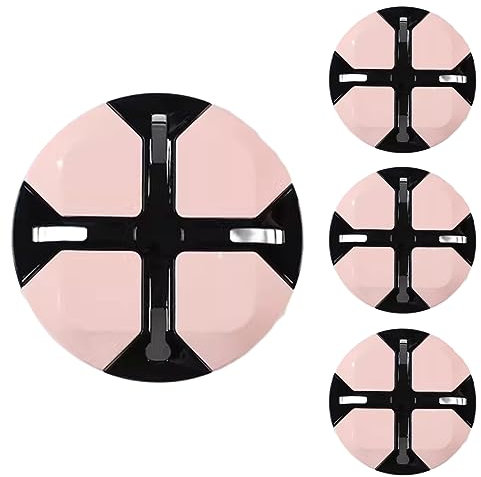 WOFDALY Nabenkappen 12 Zoll 4PCS Deep Dish Van Radzierblenden Radkappen,Rosa