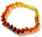 SilverAmber Jewellery UK New Baltischer Bernstein Fußkettchen Armband Ombre – handgefertigt Bernstein poliert Perlen – Premium-Qualität – Größen 12–27 cm – (Größe: 16 cm), Harz Kunstharz