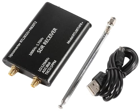 Sgzrydb 100KHz-1,7GHz RTL-SDR-Empfänger-Upconverter RTL2832U+R820T2 1PPM TXCO SDR-Radioempfänger für AM FM CW LSB USB