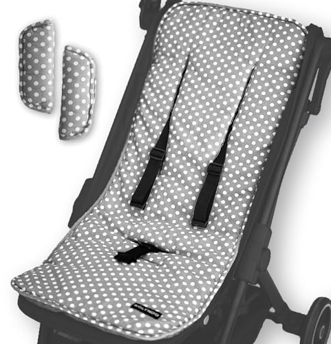 Universal Sitzauflage Buggy - Kinderwagen Einlage sommer & winter - Antischwitzauflage Kindersitz - atmungsaktive sitzauflage babyschale - Buggy Auflage Atmungsaktiv, Baumwolle, Weich.