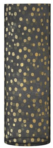 Grunge Gold Konfetti Kunststoff Zylinder Vasen für Blumen 30 x 9 cm Blumenarrangements in Vasen klare Vasen für Wohnzimmer Eingangsregal Einweihungsdekoration