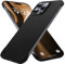 GRECAZO Slim Borderless for iPhone 16 Pro Max Phone Case 6.9(2024) Ultra-Thin Lightweight Frameless Matte Hard PC Cover Case with Pull Ring Shockproof Non Slip Rope,Suppor Wireless Charging-Black