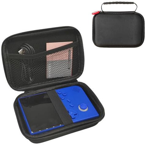 CBDYWVR EVA Hard Case for RG40XXV Handheld Game Console, Carrying Case for Anbernic RG40XX V, Travel Storage Bag With Mesh Bag (RG40XXV-Black)