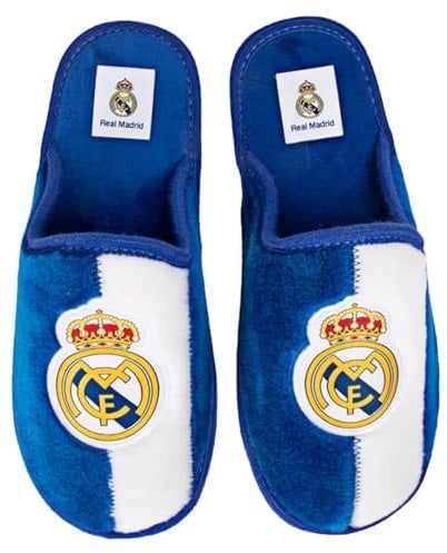 MARPEN SLIPPERS, Real Madrid CF Hausschuhe, offizielle Saison 24/25, für Herren oder Damen, leicht, für den Winter