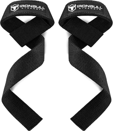 Lifting Wrist Straps for Weightlifting (1 Pair) – Padded Lifting Straps for Deadlifts, Powerlifting, Strength Training & Bodybuilding – Gym Straps for Men & Women (Black V2)