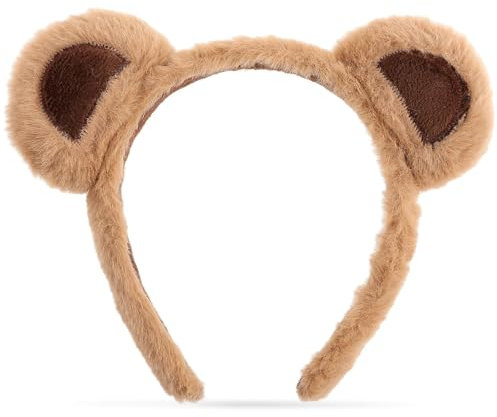 Chipmunks Ohren, Bären Ohren, Niedliche Cartoon Bear Ears, Mode Alvin Und Die Chipmunks Ohren Für Gesichtswäsche Maskerade Party Geburtstagsfeier Tägliche Verkleidung Fotografie Cosplay (Braun)