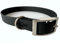 Langlebiges BioThane® Hundehalsband 19mm mit Schnallenverschluss | Wasserfest & Robust | In 4 Größen (S, M, L, XL) erhältlich | Passend zu den ZAVVIT Leinen (Schwarz/Silber)