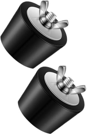 kesurpae 2pack/lot Winter Pool Plugs With Metal Bolts For Frost Damage Prevention Rubber Pool Winterizing Skimmer Plug, 38mm