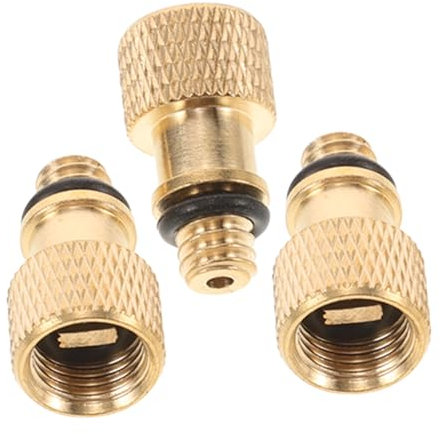 Didiseaon 3pcs Presta to Valve Adapter Bike Pump Accessories Fit for Bike Tire Inflation Air Compressor Presta Valve Adaptor for Balls