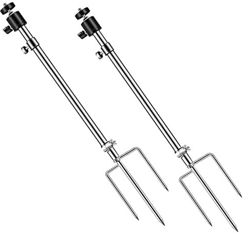 AVCMOTO Wildkamera Halterung, 2 Stück Trail-Kameraständer, 360 Grad Verstellbare Universal-Schraubverbindung 1/4''-20 (6mm), für Nachtangel-Lichter, Solarpanels, etc.