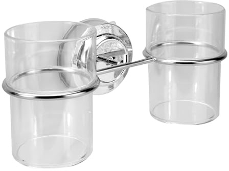 Fazvncv Support mural à ventouse pour rince-bouche, brosse à dents, dentifrice