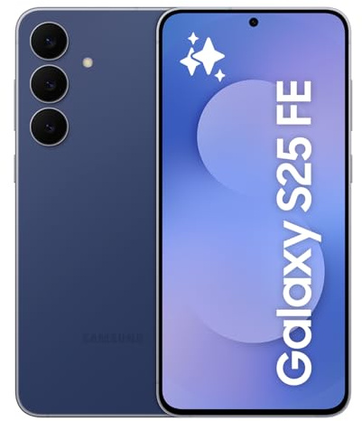 Samsung Galaxy S25 FE [Version AU], AI Phone, Bleu Marine, Design Fin et léger, écran FHD de 6,7, Appareil Photo 50 MP, Exynos 2400, Stockage de 128 Go, mémoire de 8 Go, Batterie 4900 mAh