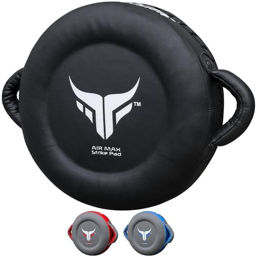 Runde Pratzen Boxen, Trainer Trainings Schlagpratzen Kickpad für Kampfsport, MMA & Muay Thai Pratzen für Geschwindigkeit, Konzentration und Genauigkeit
