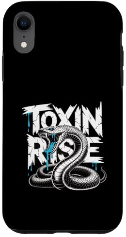 Toxin Rise Snake Venom Gothic Typography Design Case for iPhone XR