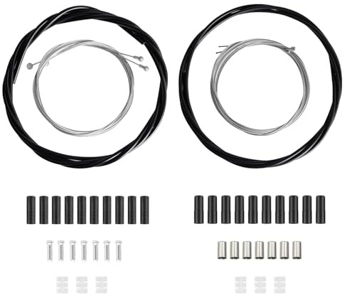 EclipseGuard Bowdenzug Fahrrad Set Schaltzug 2 Sätze Zubehör | Fahrrad Schaltzug Set mit Innenzügen, Außenhülle und Zubehör für Mountainbike Rennrad Citybike Reparatur