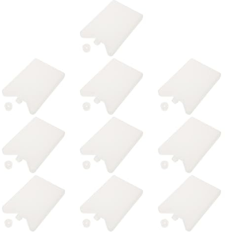 PRETYZOOM Blocs Réfrigérants Réutilisables 200G pour Climatiseur et Congélateur Accumulateurs de Froid pour Transport Alimentaire et Médical Pack Glace Isotherme Commercial 10 Pièces