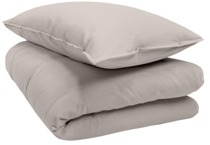 schlafgut Knitted Jersey Bettwäsche Set 135x200 cm Bio-Baumwolle, Sand Mid