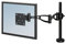 Fellowes Single Monitor Arm - Vista Monitor Mount for 10KG 32 inch Screens - Ergonomic Monitor Arm Desk Mount - Tilt 37° Pan 180° Rotation 360°, VESA 75 x 75/100 x 100 - Black