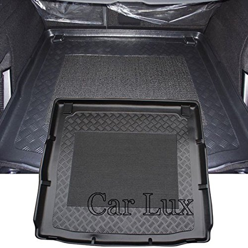 Car Lux AR01634 - Alfombra Bandeja Cubeta Protector cubre maletero antideslizante para Citroen C5 TOURER desde 2008-