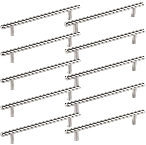 SOTECH 10 Stück Möbelgriff G14 Edelstahl Möbelgriff-Set Stangengriffe Relinggriffe BA 128 mm Schubladengriff | Möbelgriff-Set Stangengriffe Relinggriffe Schubladengriff