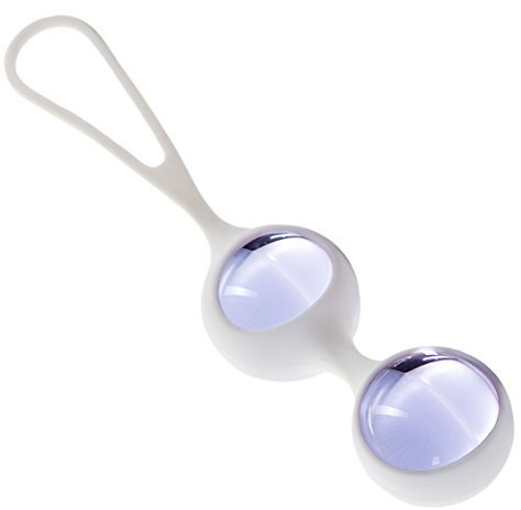 GLASSVIBRATIONS Liebeskugeln Intensiv lila/weiß Ø 3cm