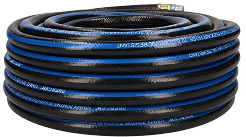 20 Metres / 65 Feet Compressor Airline Air Hose 10mm Internal Rubber + Fittings