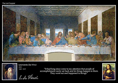 Leonardo Poster Da Vinci Das letzte Abendmahl, A2, 42 x 59,4 cm