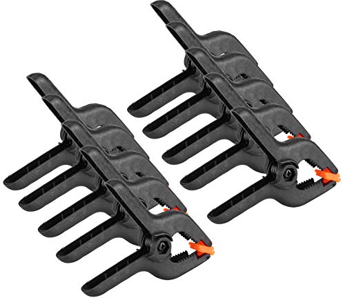 10 stücke Holzbearbeitung Federklemmen Eine Art Schwarz Multifunktionale Klemmzwingen Kunststoff Federklemme Clip für Schreiner