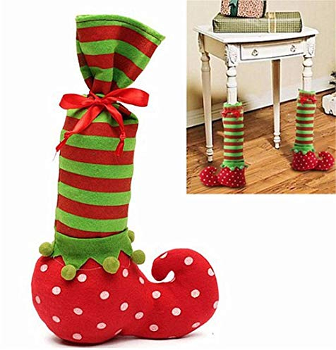 Molinter Stuhlhusse Weihnachten Stuhlüberzug Stuhlbezug Nikolaus Stuhlabdeckung für Weihnachtstisch Esszimmer Haus Dekoration (4 Stück)