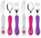 Lehoo Castle Toddler Cutlery 2 Year Old, Children‘s Cutlery Set Stainless Steel 6pcs, Kids Cutlery Set Include Childs Knife Fork Spoon Set, Childrens Utensils Plastic Handle