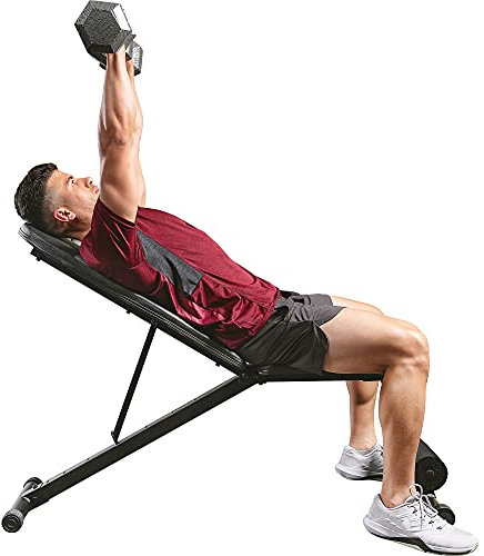 Sunny Health & Fitness SF-BH620038 Hantelbank mit verstellbarer Neigung und Neigung