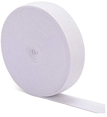 LIMIMIH Gummiband zum Nähen, 5 Meter schweres Stretch-Gummiband (weiß, 35 mm)