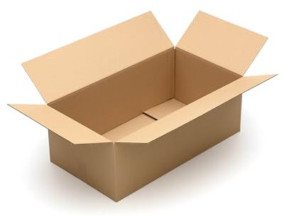 KK Verpackungen Versandkartons 700 x 380 x 250 mm Braun 1-wellig (Außenmaß 706 x 386 x 260 mm) | 10 Stück, Faltkartons Kartons für Versand als DHL Paket Hermes Paketklasse L DPD GLS Paketklasse XL