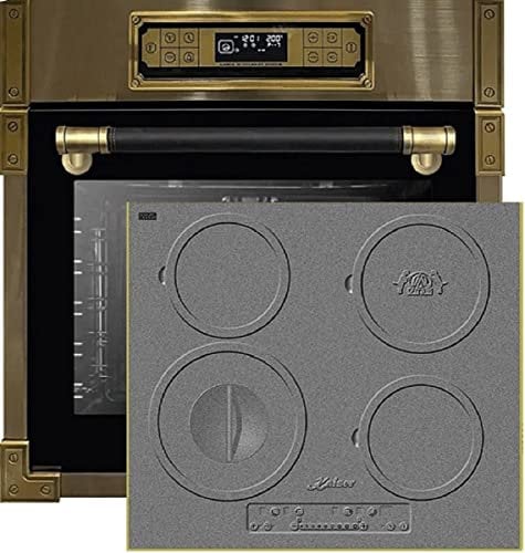 Kaiser Küchengeräte Backofen-Set EH 6726 AD+KCT 6705 RI, Retro Einbau Elektro Backofen, 80L, 11 Betriebsfunktionen+ Induktions- Kochfeld, 60 cm, Herd, 4 Kochzonen