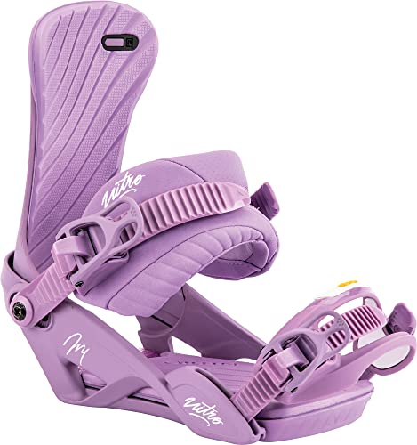 Nitro Damen IVY '23 All Mountain Freestyle Freeride Bindung Snoboardbindung Snowboardbindung, Lavender, S/M