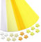 540 Blatt Origami-Papier, 4 Farben Glücksstern-Papierstreifen, doppelseitige Origami-Stern-Papierstreifen, Glücksstern-Dekoration, Faltpapier für Kunst, Handwerk, DIY (gelb)