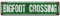 Bigfoot Crossing Straßenschild Metall-Blechschilder, Bigfoot Crossing Poster für Zuhause, Büro, Schlafzimmer, Outdoor, Cafés, Pub, Wanddekoration, Schild, 40,6 x 10,2 cm
