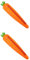 STOBOK 2 StüCk Karottenform Silikon FedermäPpchen, Niedliche Stifte MäPpchen FüR SchüLer, Leicht Und Tragbar, Orange, 8.66 X 3.54 X 1.77 Zoll
