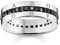 THOMAS SABO 2 Bandring schwarze Steine pavé silber 925 Sterlingsilber, Geschwärzt TR2361-643-11